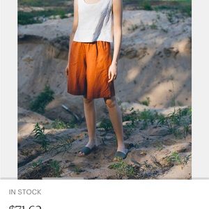 Linenfox grey stripe shorts